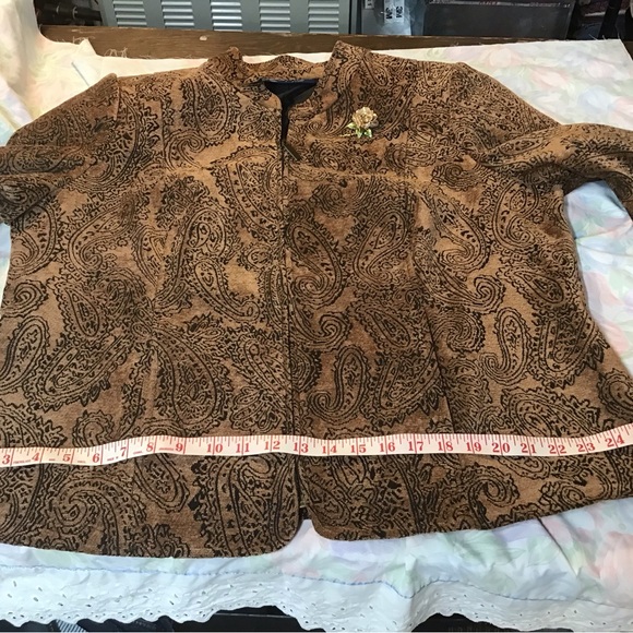 Susan Graver zip jacket 1X - Picture 6 of 9